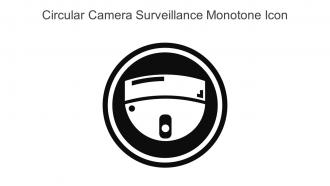 Circular Camera Surveillance Monotone Icon In Powerpoint Pptx Png And Editable Eps Format