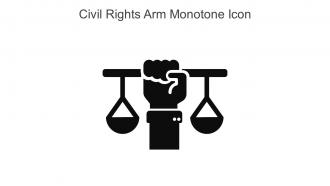Civil Rights Arm Monotone Icon In Powerpoint Pptx Png And Editable Eps Format