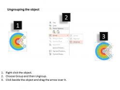 Cj four staged circle with icons financial analysis flat powerpoint design