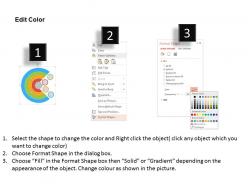 Cj four staged circle with icons financial analysis flat powerpoint design
