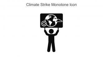 Climate Strike Monotone Icon In Powerpoint Pptx Png And Editable Eps Format