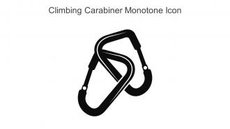 Climbing Carabiner Monotone Icon In Powerpoint Pptx Png And Editable Eps Format