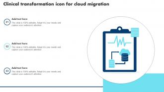 Clinical Transformation Icon For Cloud Migration