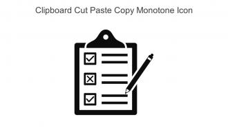 Clipboard Cut Paste Copy Monotone Icon In Powerpoint Pptx Png And Editable Eps Format