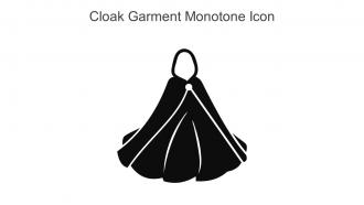 Cloak Garment Monotone Icon In Powerpoint Pptx Png And Editable Eps Format