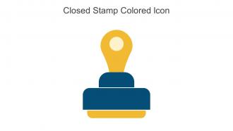 Closed Stamp Colored Icon In Powerpoint Pptx Png And Editable Eps Format