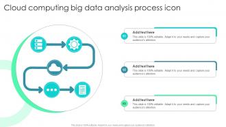 Cloud Computing Big Data Analysis Process Icon