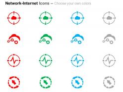 Cloud service process control technology ppt icons graphics