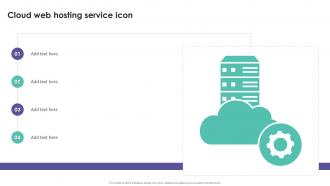 Cloud Web Hosting Service Icon