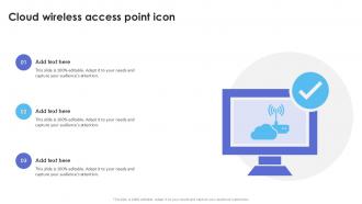 Cloud Wireless Access Point Icon PPT Example