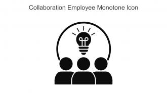 Collaboration Employee Monotone Icon In Powerpoint Pptx Png And Editable Eps Format