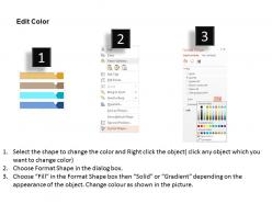Colored tags with finance icons flat powerpoint design