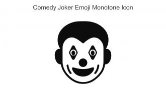 Comedy Joker Emoji Monotone Icon In Powerpoint Pptx Png And Editable Eps Format