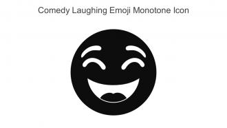 Comedy Laughing Emoji Monotone Icon In Powerpoint Pptx Png And Editable Eps Format