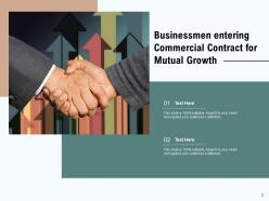 Commercial contract financial development business representing