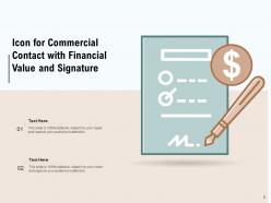 Commercial contract financial development business representing