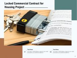 Commercial contract financial development business representing