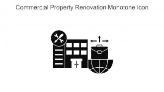 Commercial Property Renovation Monotone Icon In Powerpoint Pptx Png And Editable Eps Format