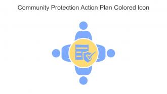 Community Protection Action Plan Colored Icon In Powerpoint Pptx Png And Editable Eps Format