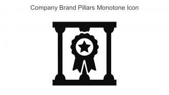 Company Brand Pillars Monotone Icon In Powerpoint Pptx Png And Editable Eps Format