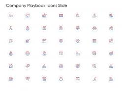 Company playbook icons slide ppt powerpoint presentation professional infographics