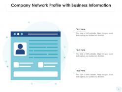 Company profile capital structure business information financial icon