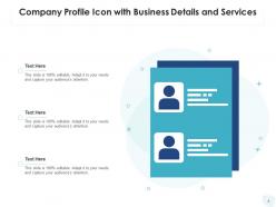 Company profile capital structure business information financial icon