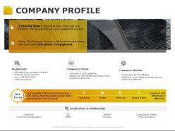 Company profile training system ppt powerpoint presentation outline icons