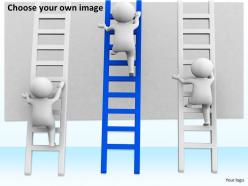 Competition to win the ladder race ppt graphics icons powerpoint
