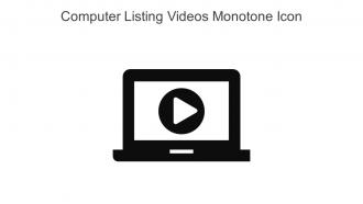 Computer Listing Videos Monotone Icon In Powerpoint Pptx Png And Editable Eps Format
