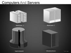 Computers and servers powerpoint presentation slides db