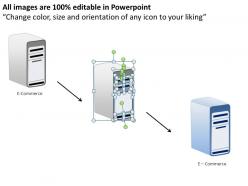 Computers and servers powerpoint presentation slides db