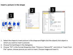Conceptual image of e learning ppt graphics icons powerpoint