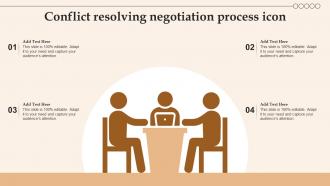 Conflict Resolving Negotiation Process Icon