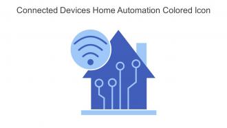 Connected Devices Home Automation Colored Icon In Powerpoint Pptx Png And Editable Eps Format