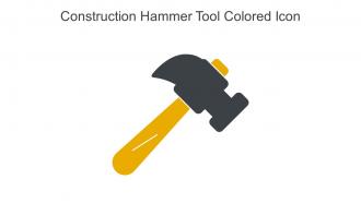 Construction Hammer Tool Colored Icon In Powerpoint Pptx Png And Editable Eps Format