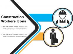 Construction workers icons