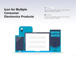 Consumer products icon ecommerce production electronics inventory supervisor
