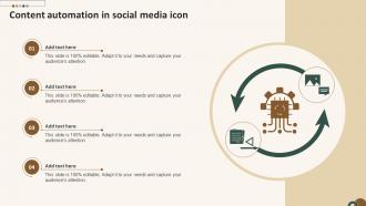 Content Automation In Social Media Icon