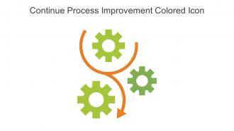 Continue Process Improvement Colored Icon In Powerpoint Pptx Png And Editable Eps Format