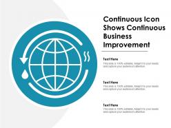 Continuous icon shows continuous business improvement