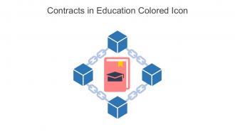 Contracts In Education Colored Icon In Powerpoint Pptx Png And Editable Eps Format
