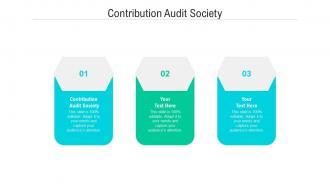 Contribution audit society ppt powerpoint presentation icon format cpb