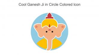 Cool Ganesh Ji In Circle Colored Icon In Powerpoint Pptx Png And Editable Eps Format