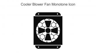 Cooler Blower Fan Monotone Icon In Powerpoint Pptx Png And Editable Eps Format