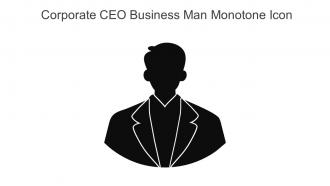 Corporate CEO Business Man Monotone Icon In Powerpoint Pptx Png And Editable Eps Format