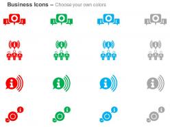 Corporate information sharing communication internet data transfer ppt icons graphics