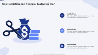 Cost Reduction And Financial Budgeting Icon