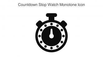Countdown Stop Watch Monotone Icon In Powerpoint Pptx Png And Editable Eps Format