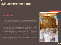 Cover letter for event proposal planning ppt powerpoint presentation icon